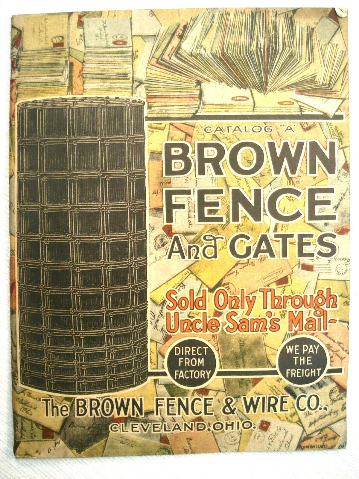 1920&rsquo;S CATALOG « A » FENCE & GATE BROWN&rsquo;S FENCE & WIRE CLEVELAND OHIO