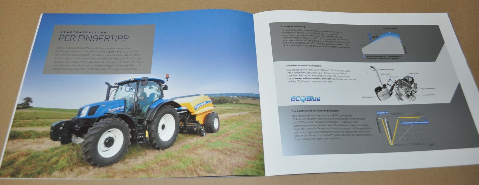 2013 New Holland T6 Series Tractor Brochure Prospekt DE