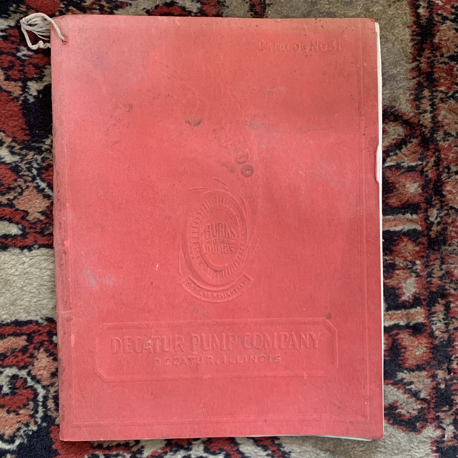 1933 Decatur Pump Company Catalog No 31. Display copy from farm store.
