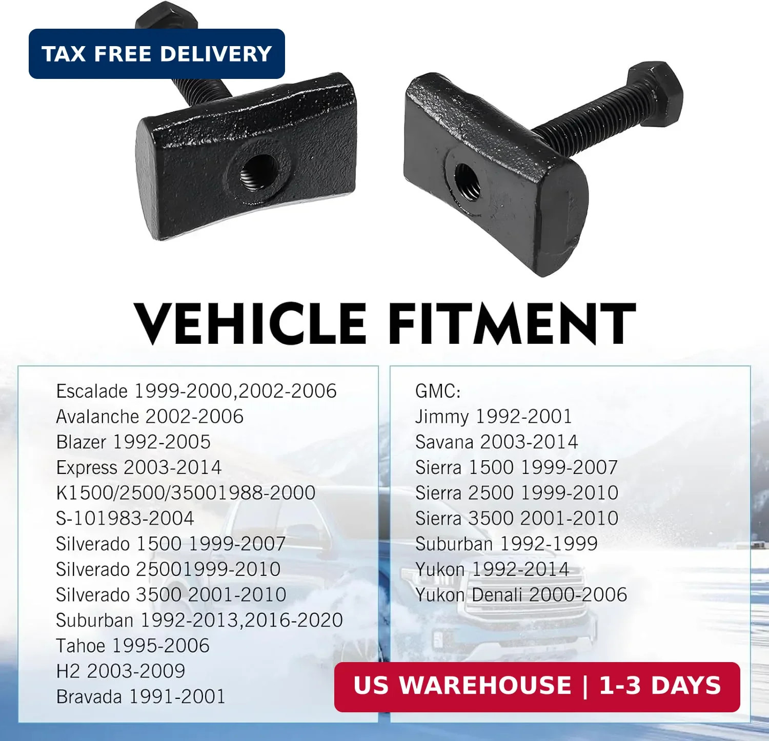 WZP 2PCS Torsion Key Tool, Torsion Bar Unloading Tool Adjustment Block Nuts with