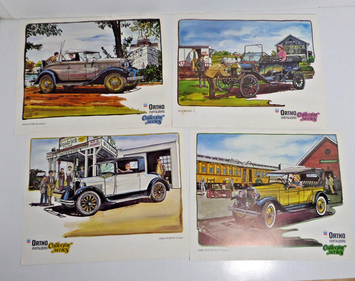 4x Ortho fertilizers collector series car pictures