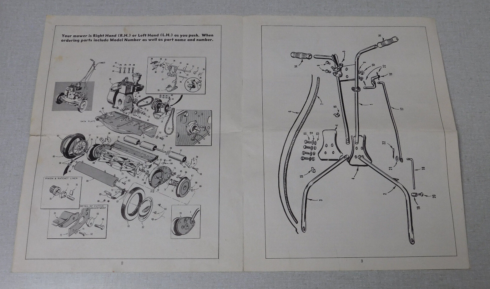 Craftsman 20 inch Power Mower Operating Instructions Sears Western Tool Company