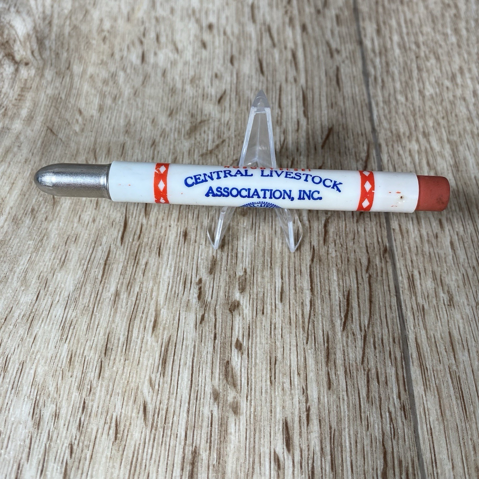 Antique Bullet Pencil Live Stock Selling Agency Yards Central Livestock Ass.