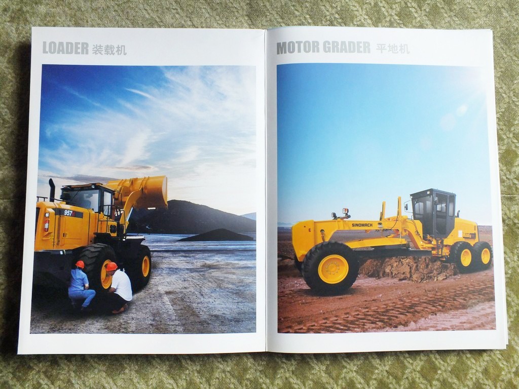 SINOMACH Truck Loader Excavator Graider Construction Equipment Brochure 2025