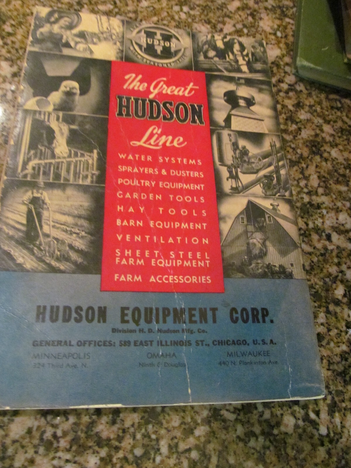 *THE GREAT HUDSON LINE SALES CATALOG!! HUDSON EQUIPMENT CORP. CATALOG A-1