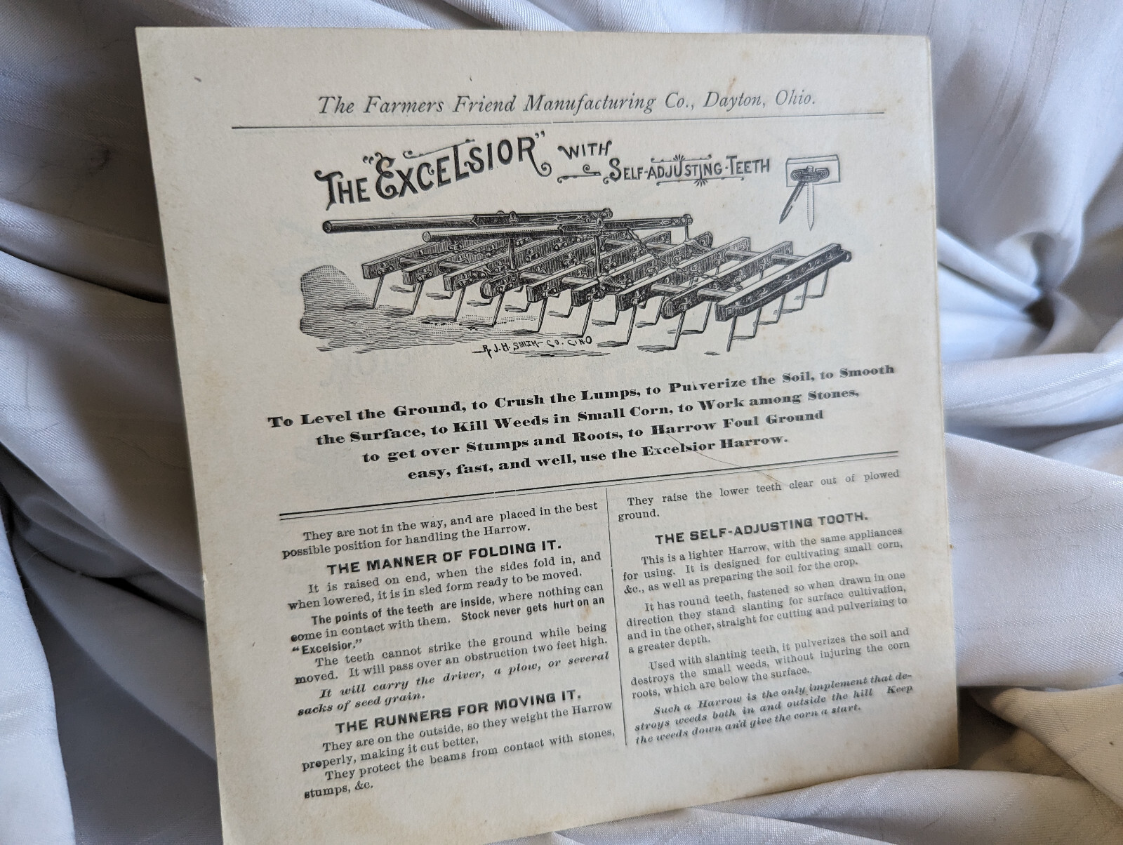 Farmers Friend Manufacturing Co brochure 8 & 5 Hoe Grain Drills Dayton Ohio 1939