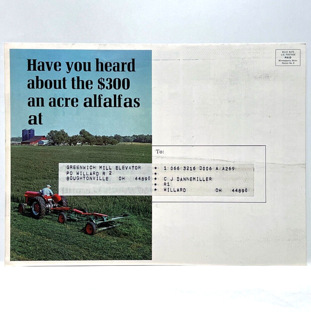 Vintage Northrup King Alfalfa Dealer Folded Paper Advertising Brochure