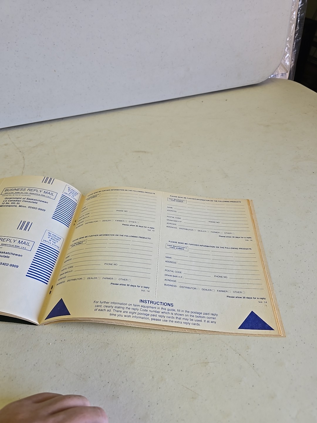 Vintage 1984 Saskatchewan Canada Implement Buyers Guide Advertising Brochure