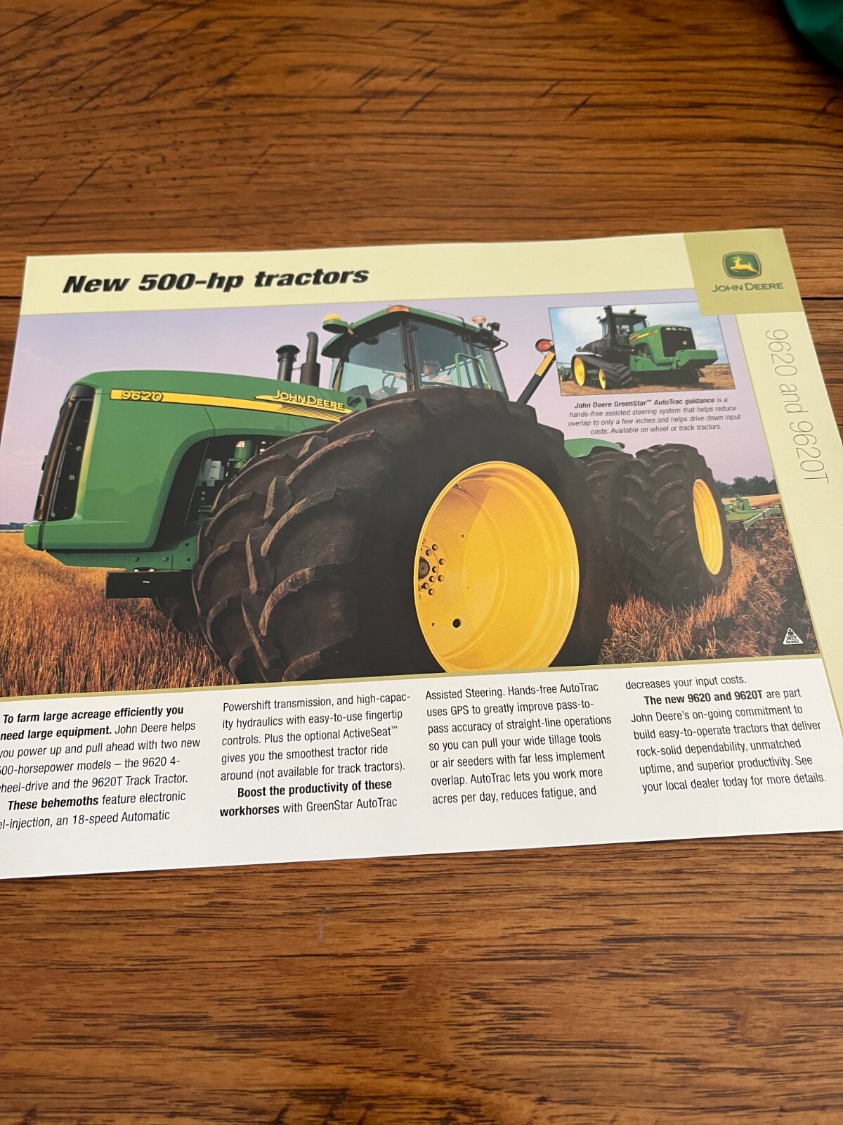 John Deere 9620 Tractor For 2004 Brochure FCCA