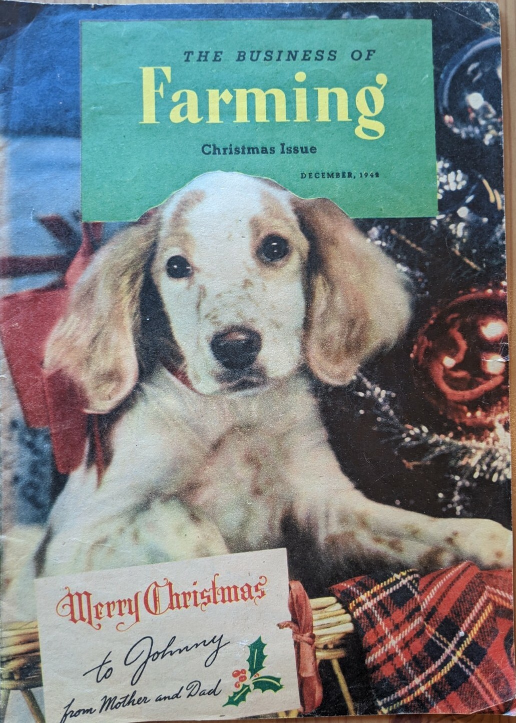 1942 Business Of Farming Magazine Christmas Advertising