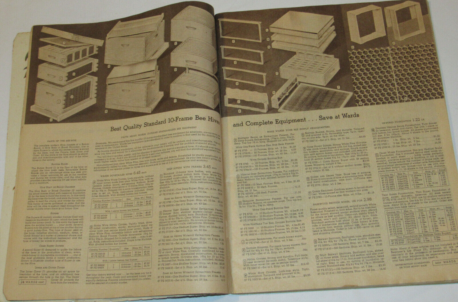 VTG 1953 MONTGOMERY WARD FARM CATALOG! HORSE DRAWN EQ/TOOLS/BEE KEEPING/CHICKENS