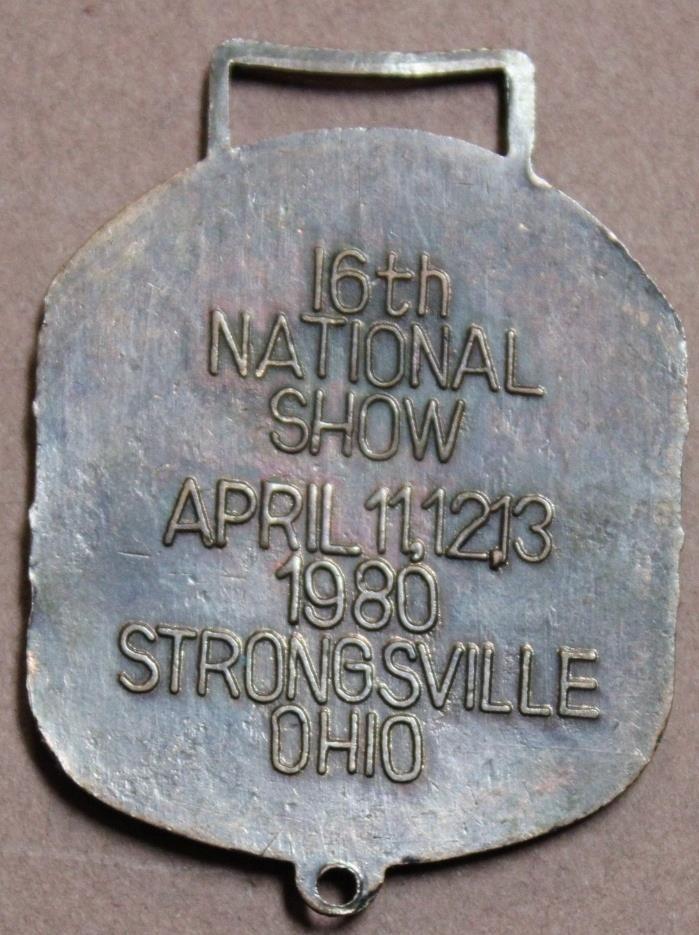 DART Dump Trucks 1980 National Fob Show IWFAI Porcelain Watch Fob Shlf1A1-7