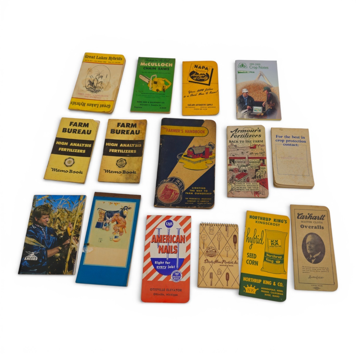 Vintage Promotional Notebooks Lot 14 Farm Agriculture Advertising Memo Books