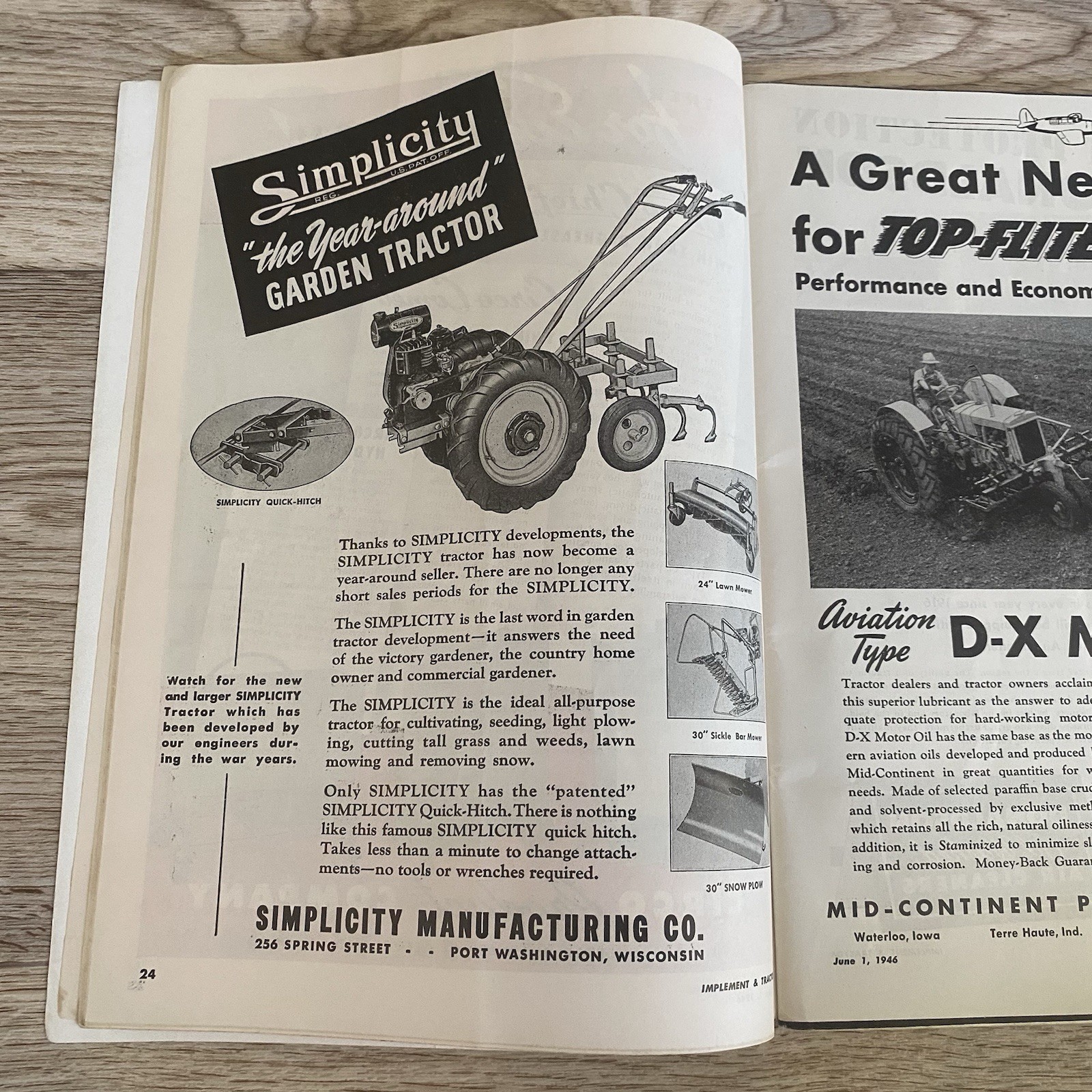 Timken Implement & Tractor Catalog 1946 Advertising Sales Published Bi Weekly
