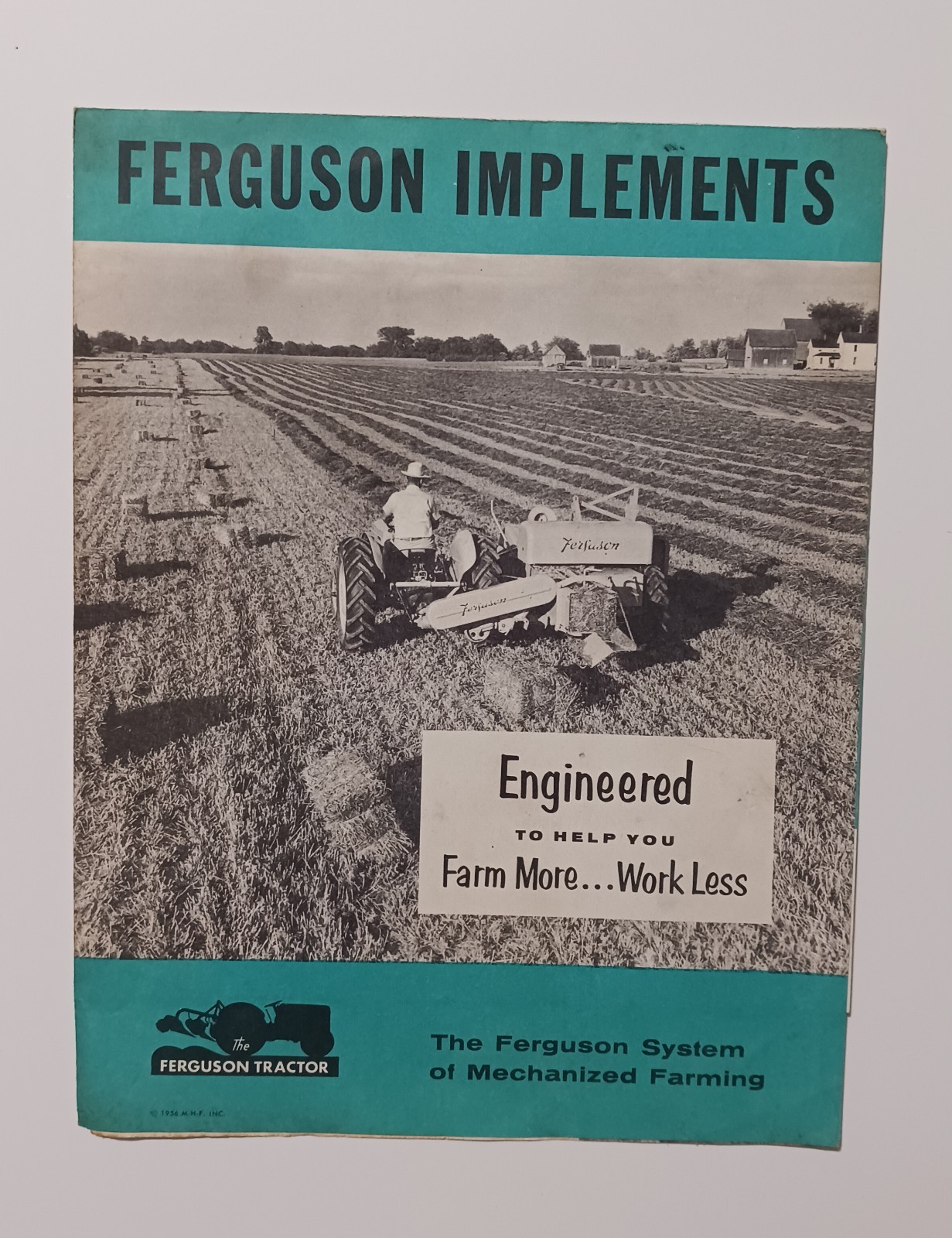 Vintage Farm Advertising Ferguson Implements Tractor Fold Out Mailer