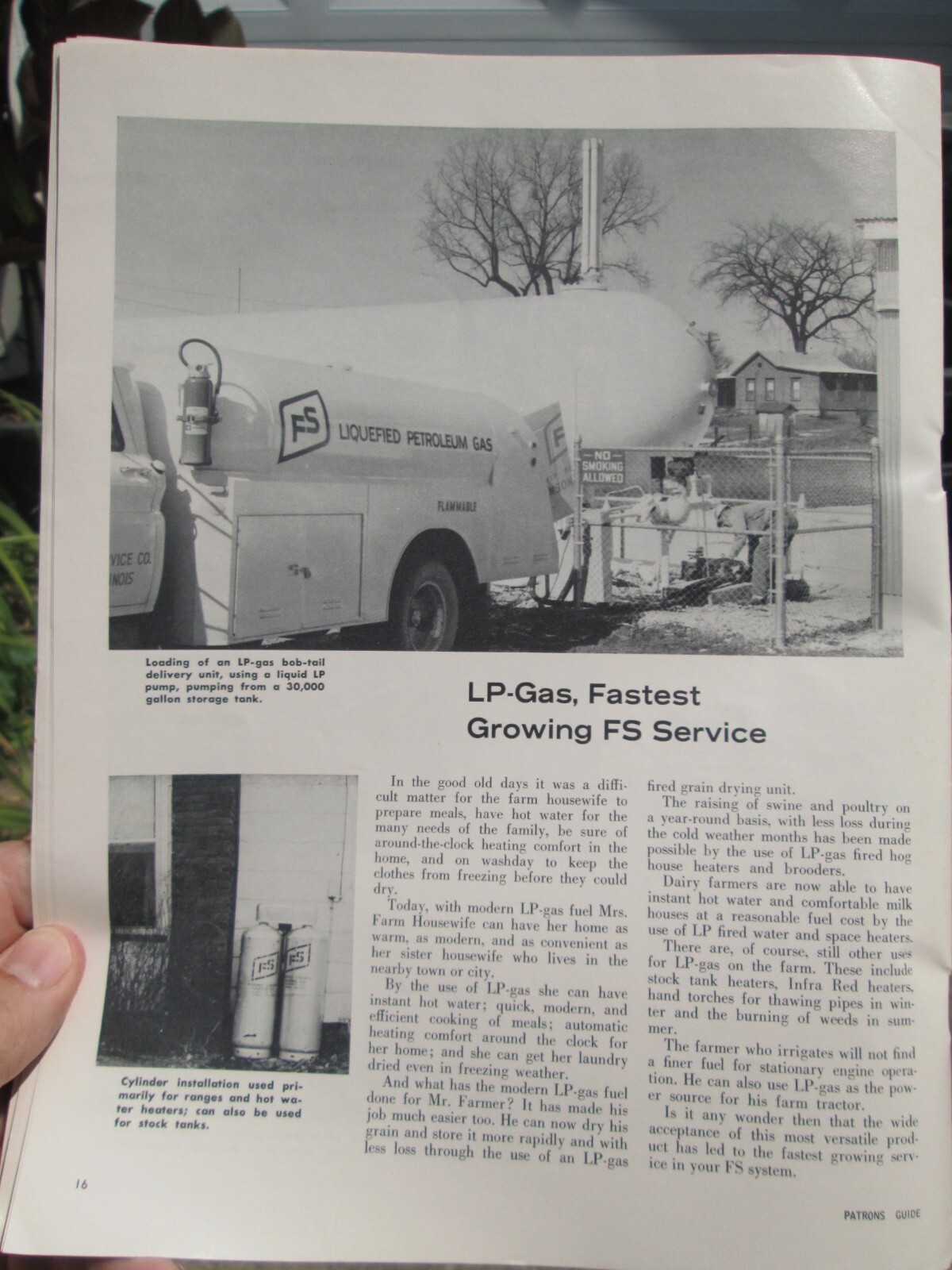 1965 FS Farmers Service Company Moultrie County IL. Patron&rsquo;s Guide Advertising