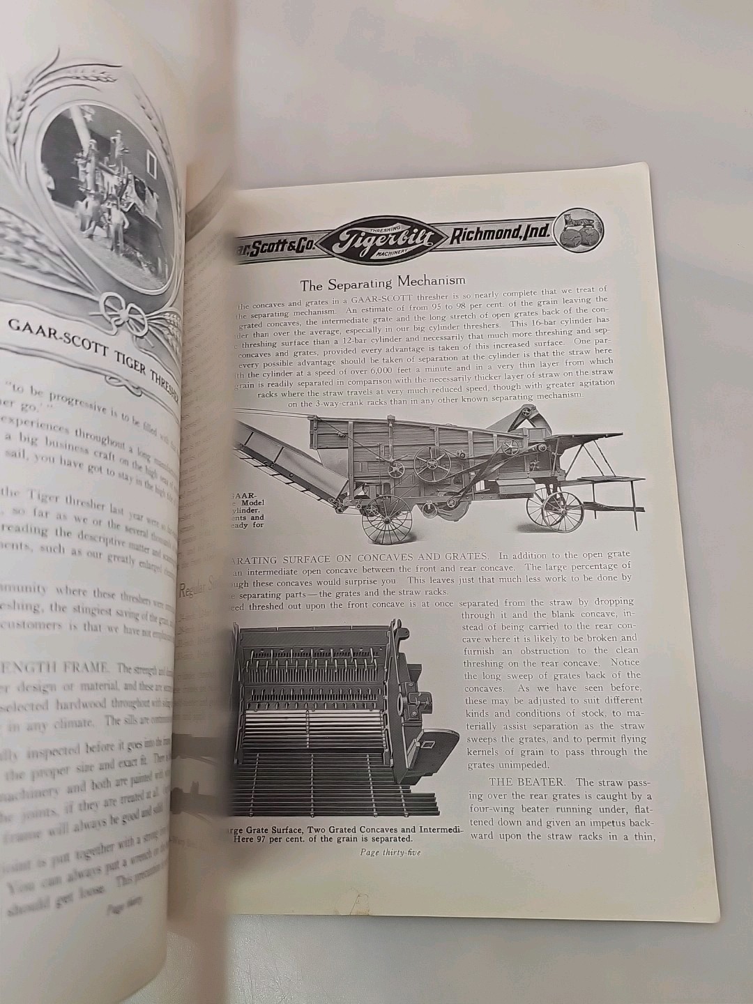 Gaar Scott Engine The Tiger Thresher Catalog Richmond INDIANA 1917