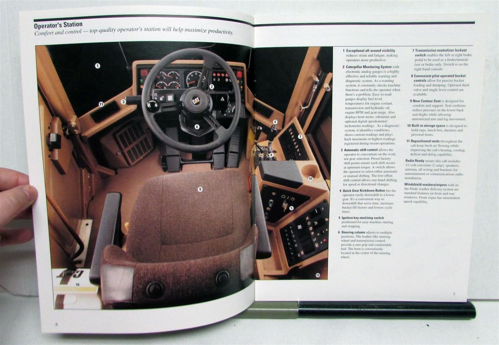 1995 Caterpillar 938F Wheel Loader Specifications Construction Sale Brochure
