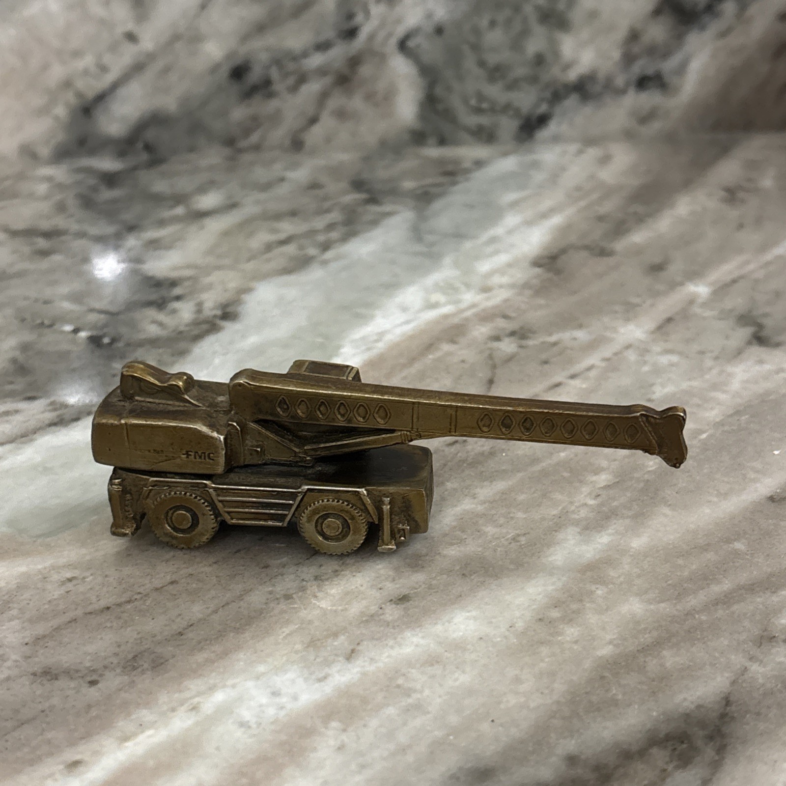 FMC Link Belt Cranes & Excavators Desk Decor Die cast Brass