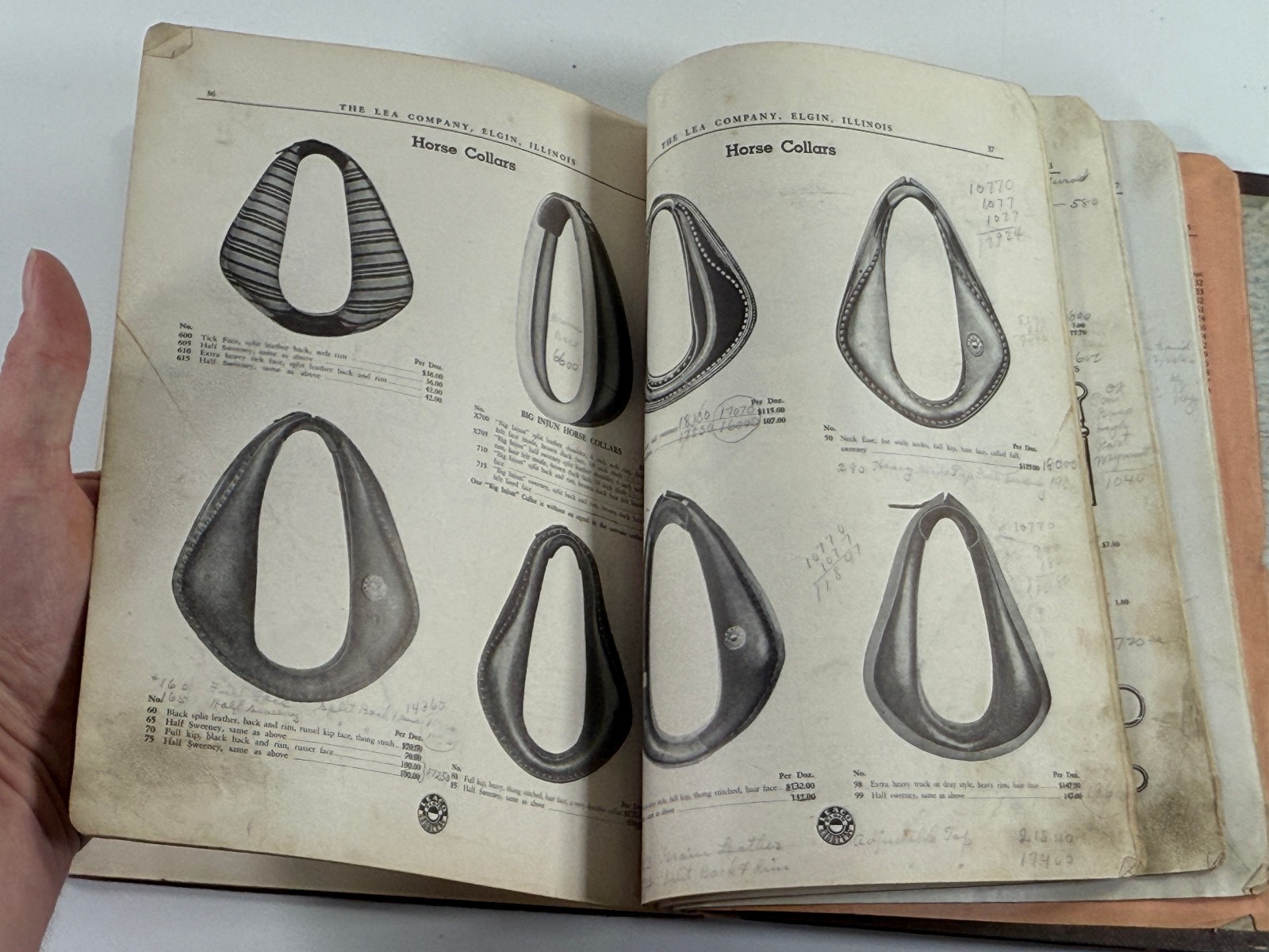RARE 1890 Lea Co Horse Harness & Implement Catalog Book Saddles Elgin Illinois