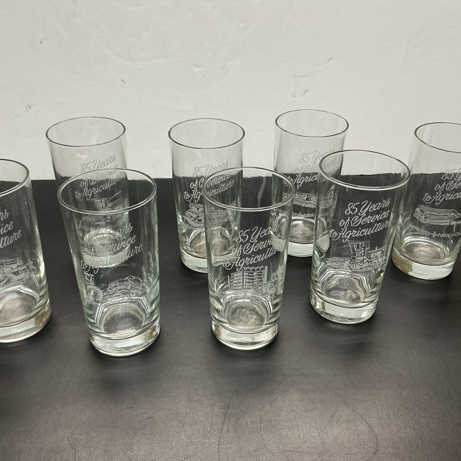 8 Vintage Commemorative Sperry New Holland Pa. Drinking Glasses Lot Of 8
