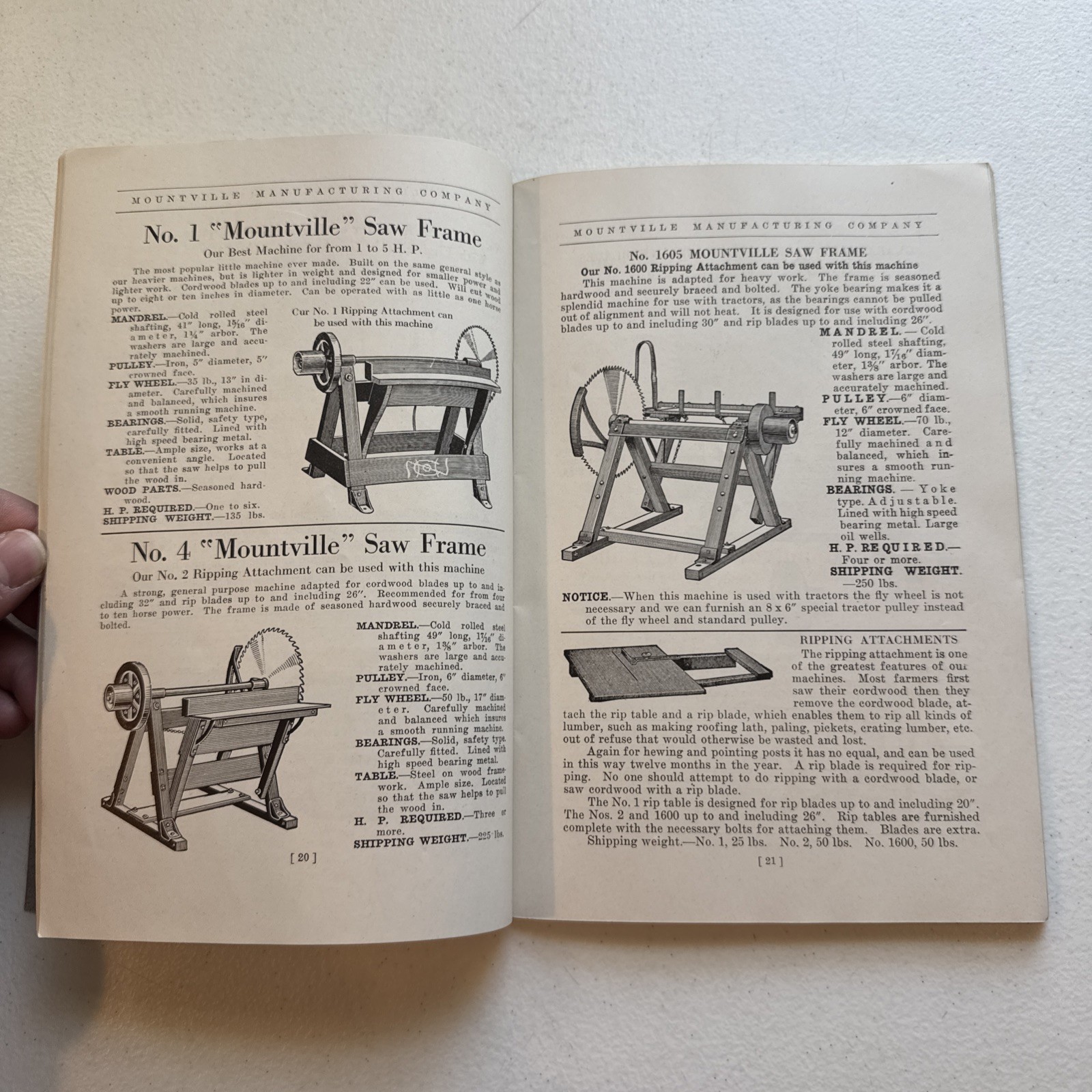 1928 Mountville Manufacturing Company Farm Machinery Catalog No. 7 Lancaster, Pa