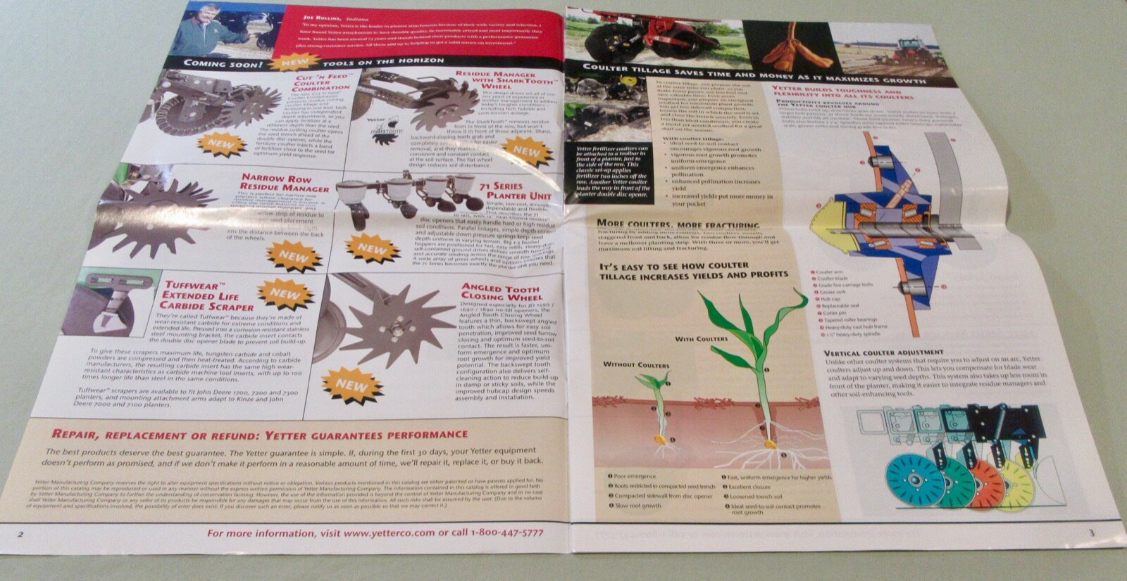 Yetter Manufacturing Co. Productivity Tools And How To Use Them Brochure (2004)