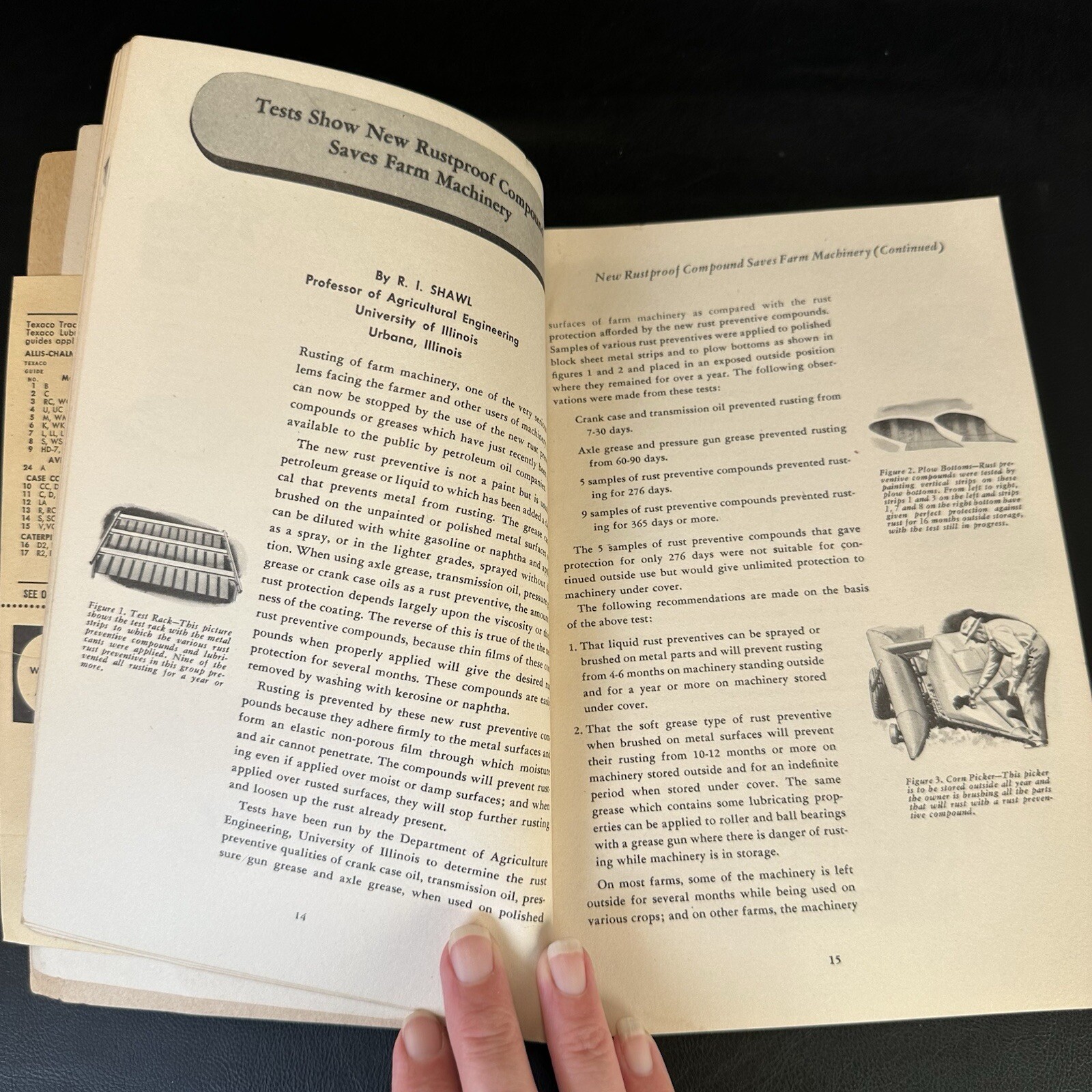 1943 TEXACO HARVEST GOLD FARM MANUAL