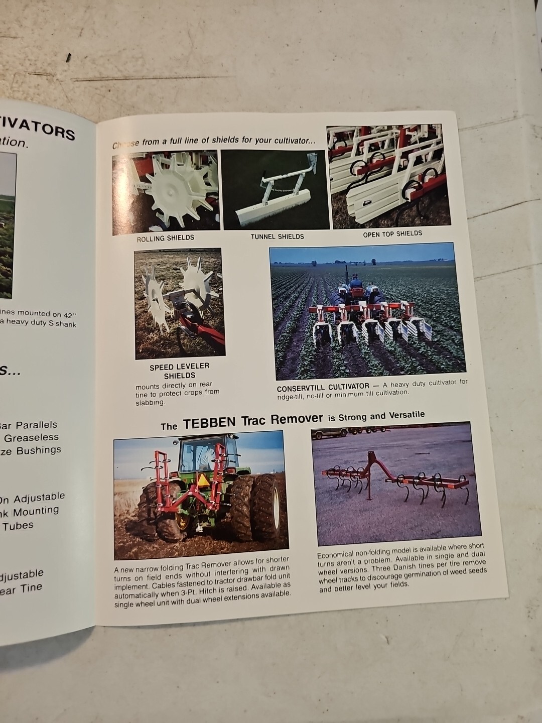 Vintage Tebben – Invert-All Row Crop Cultivator Farm Machinery Brochure