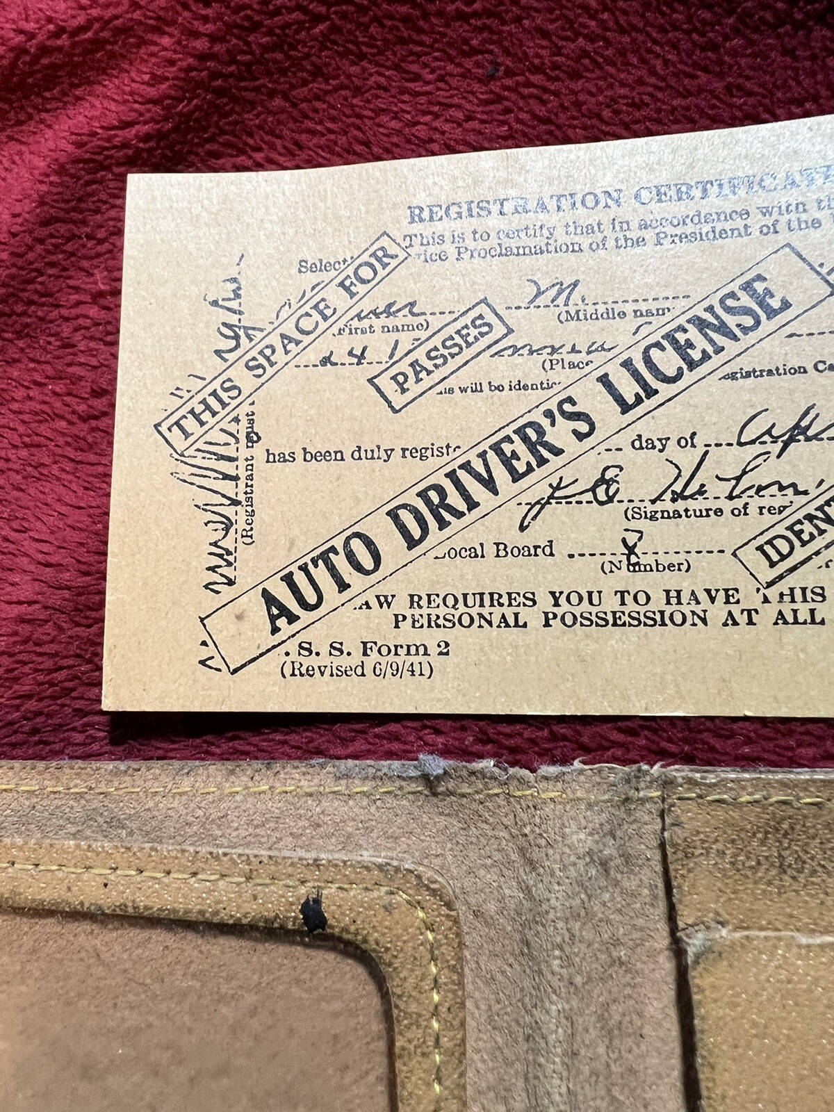 Vintage Keep’Em Rolling Wallet, Chas. O. Nichols Implement in Hot Springs, SD.