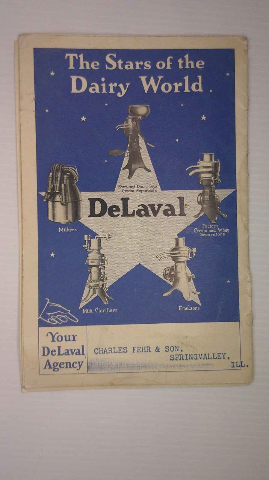 Delayal Dairyman Brochure No. 4 1926 agent Charles Fehr Spring Valley Ill. 8D