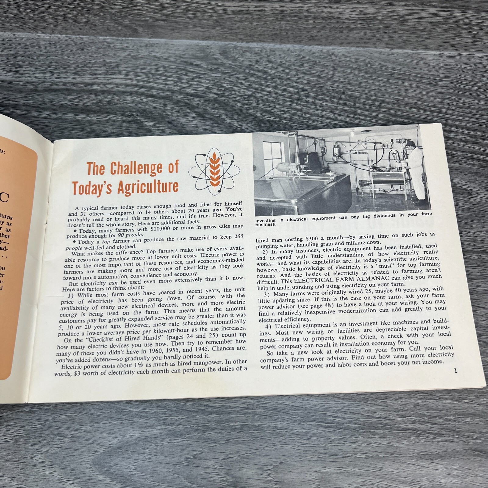 Vtg 1966 Electrical Farm Almanac Long Island Lighting Minneola New York Booklet