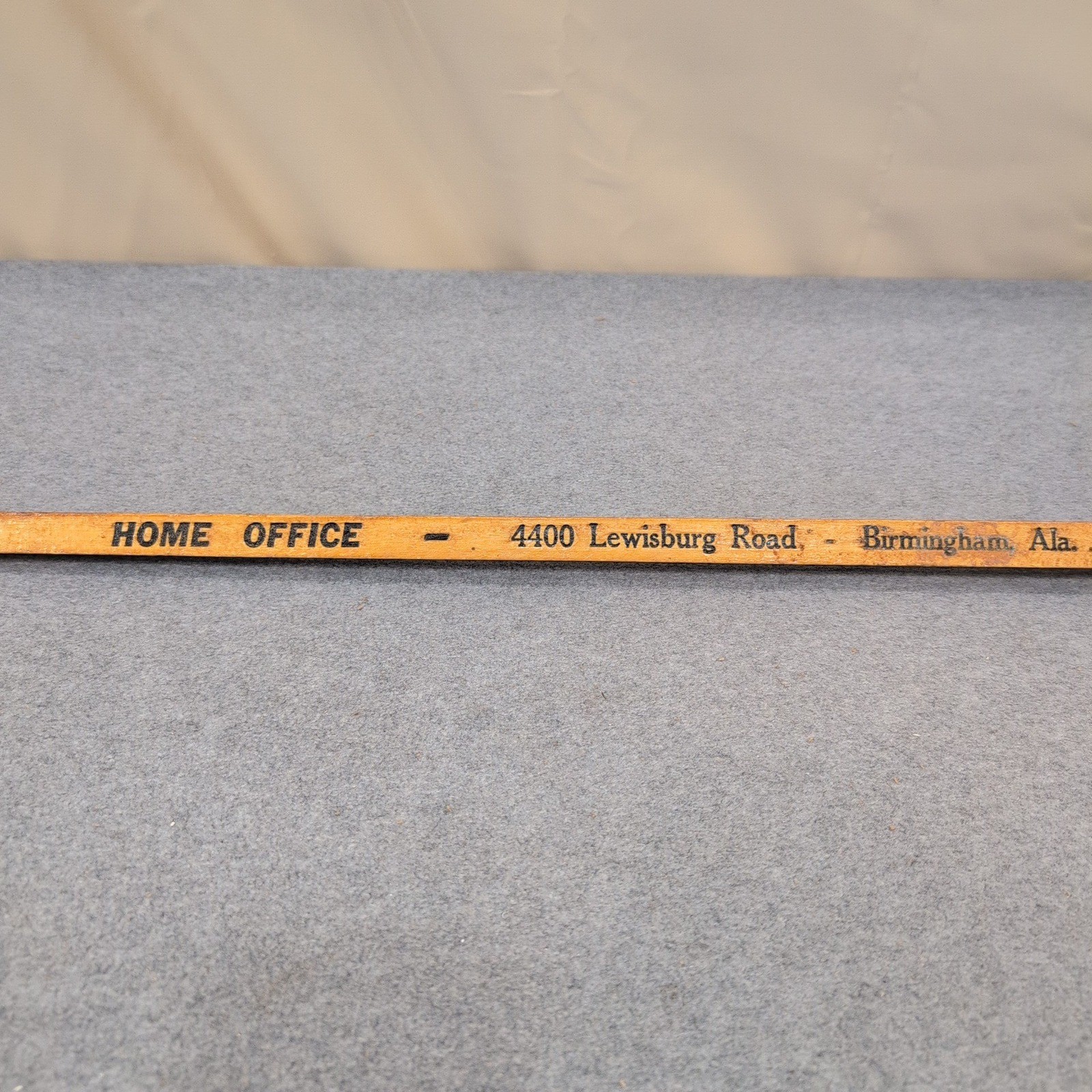 Vintage Joe Money Machinery Co Inc Alabama Advertising Wooden Yardstick Ruler