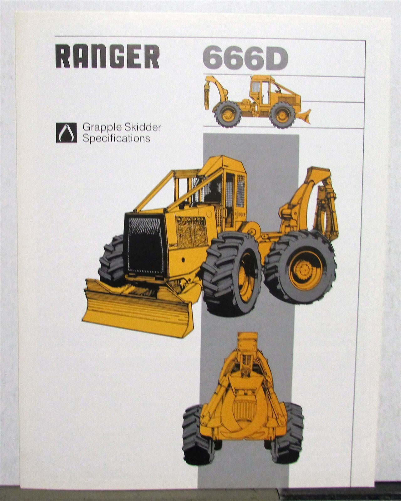 1985 Clark Ranger 666D Grapple Skidder Specifications Construction Sales Folder