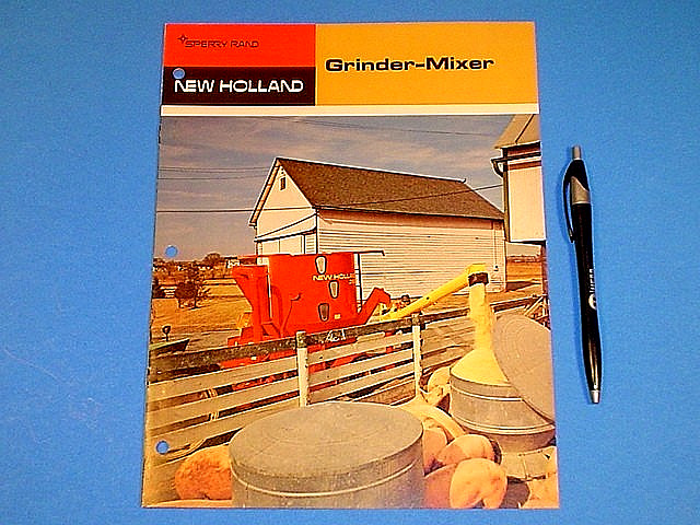 VINTAGE 1968 SPERRY RAND NEW HOLLAND GRINDER MIXER BROCHURE