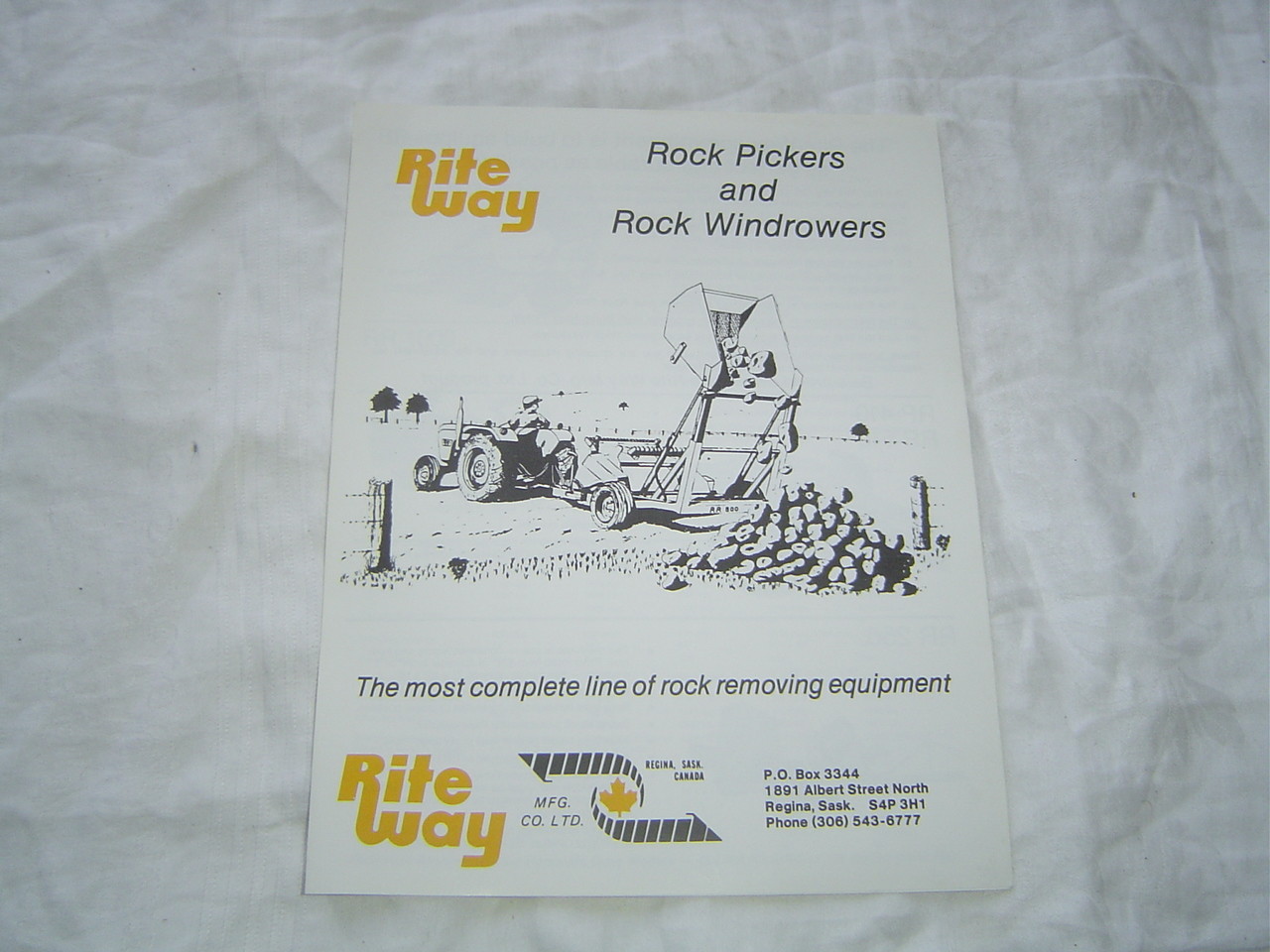 Riteway rock pickers brochure