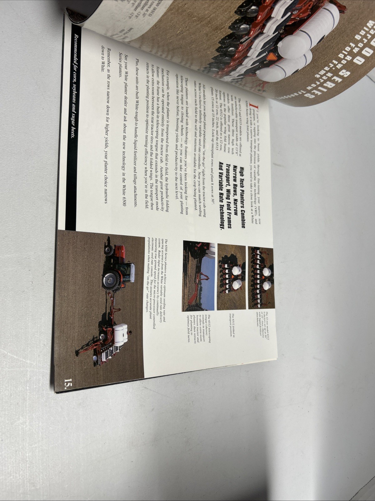 White Planters Brochure 6600 Series Precision Farming Agriculture