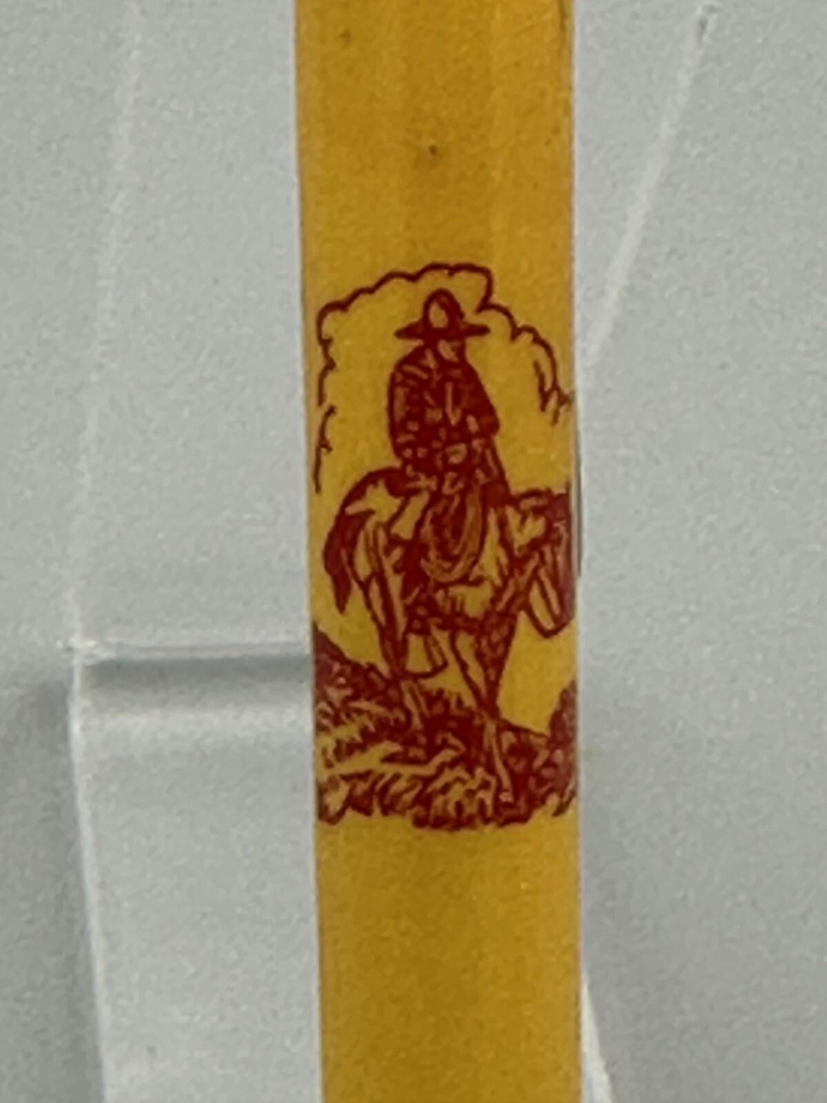 1948 FARMERS ELEVATOR Advertising COWBOY Vintage BULLET PENCIL Minnesota ROWENA
