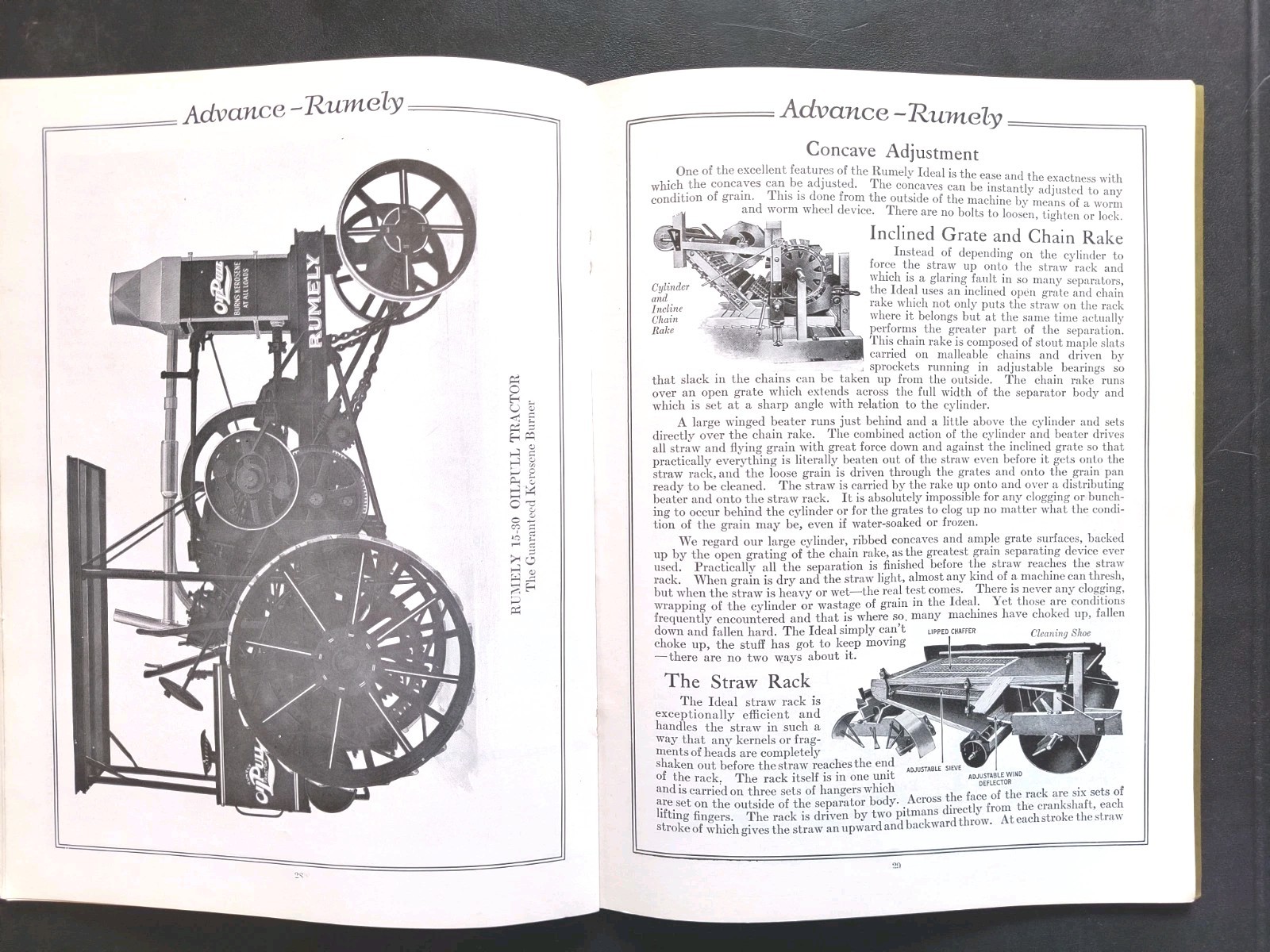Rumley Oil Pull Tractor Dealer Brochure Manual Print Advertising RARE