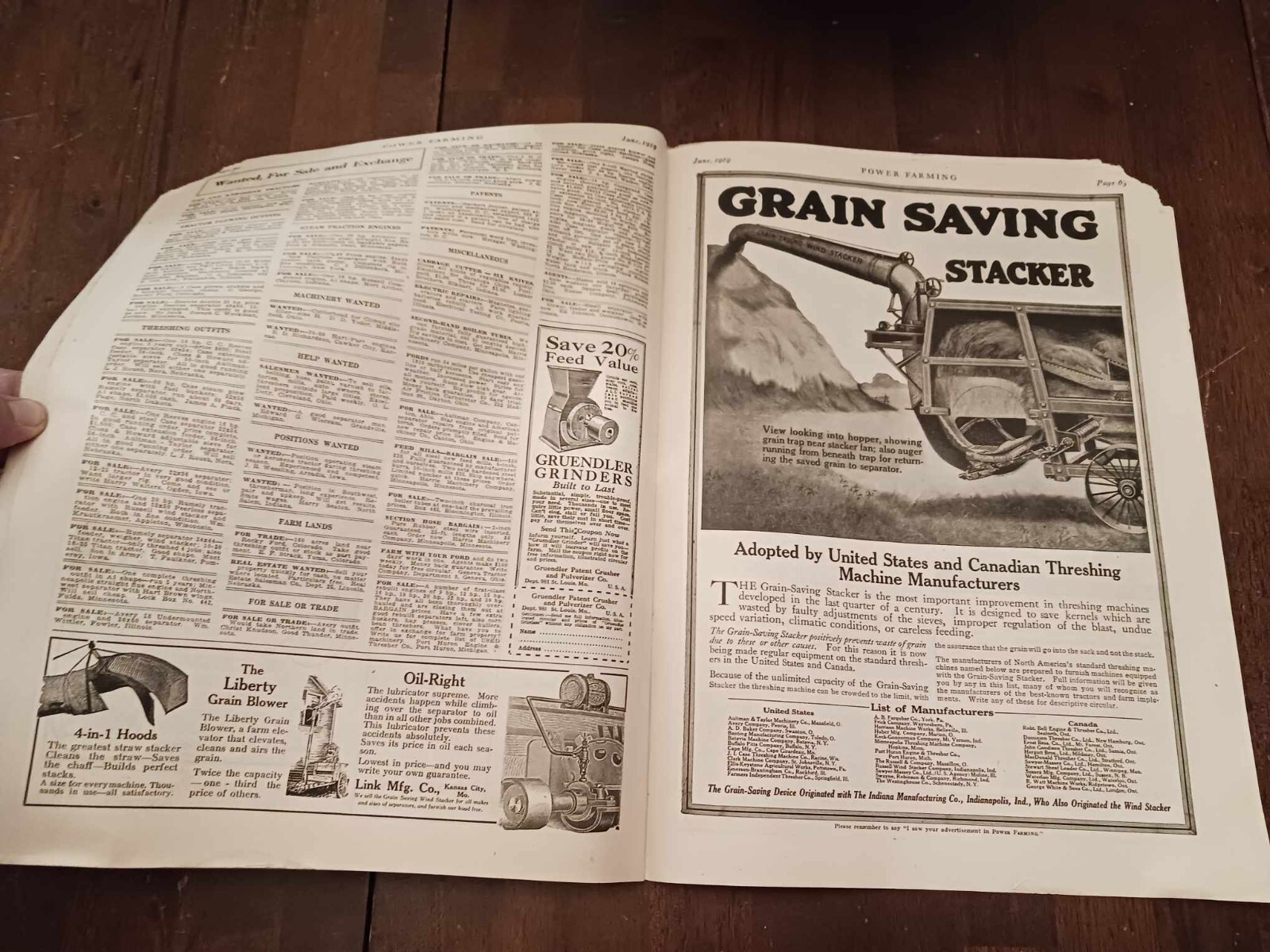 Vintage Magazine Power Farming June 1919 Ads Photos Farming News