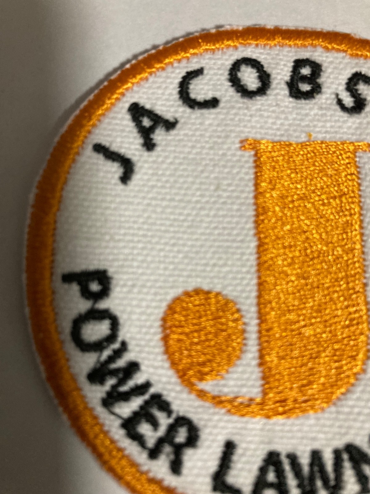 Jacobsen Power Lawn Tool iron on patch part hat jacket garden tractor, mower