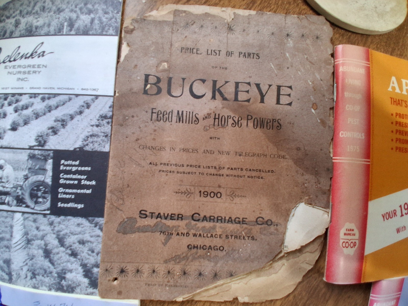 1900 Starver Carriage Company Parts Catalog CHICAGO, ILLINOIS