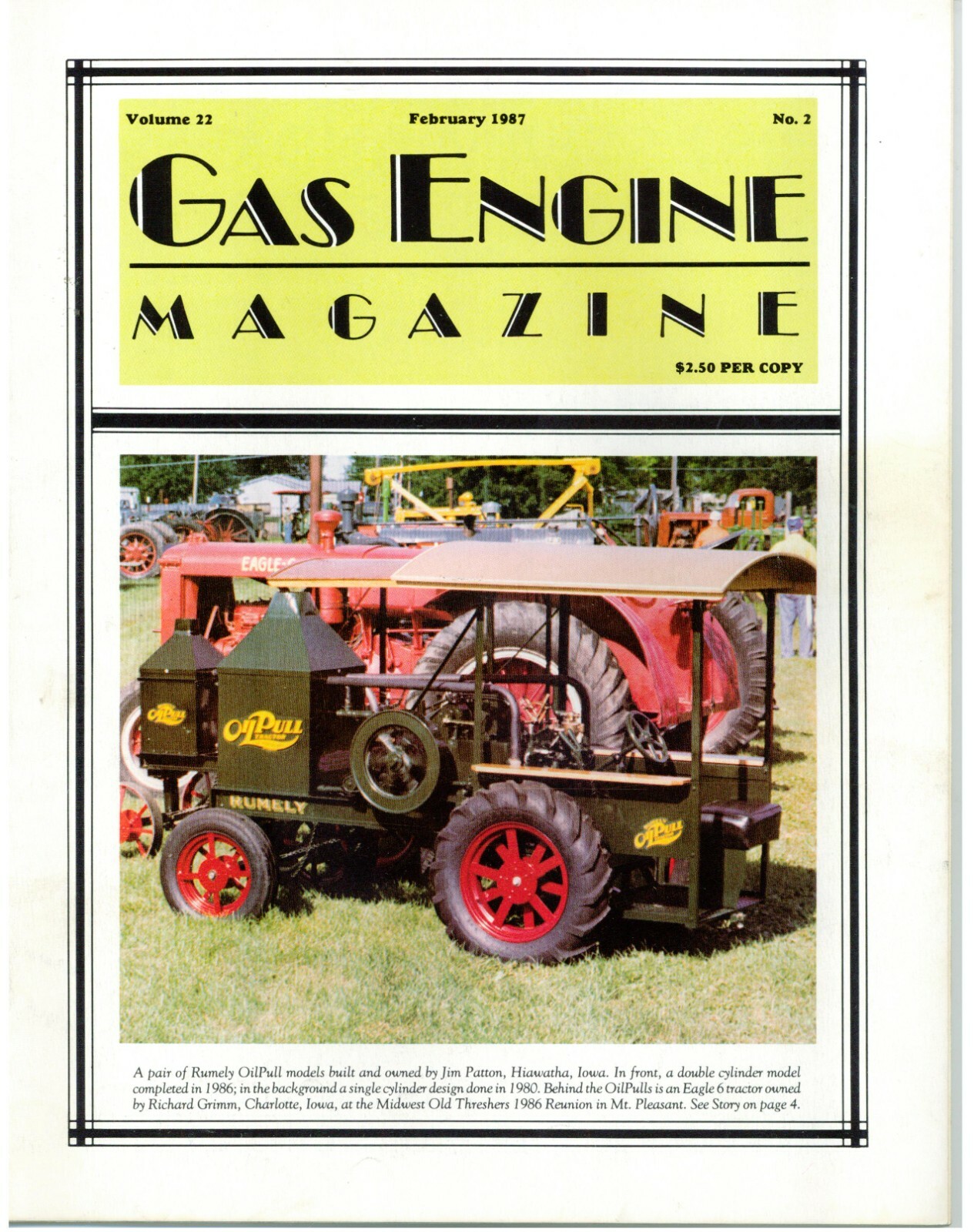 Oscar’s Dreamland, Earthmaster Tractor, Harvard Engine, Rumely OilPull Scale