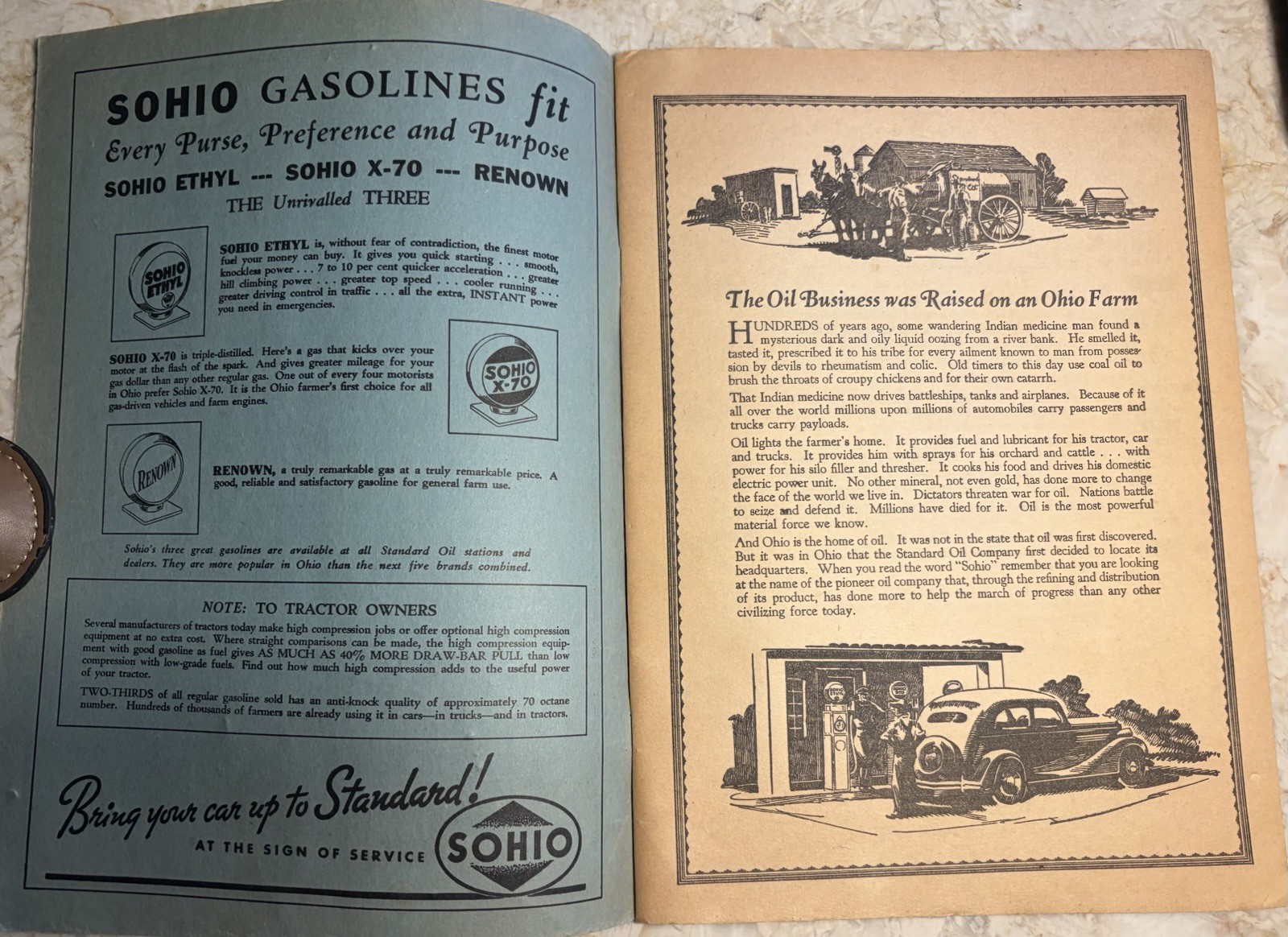 VINTAGE 1939 STANDARD OIL COMPANY SOHIO FARM GUIDE Livestock Calendars