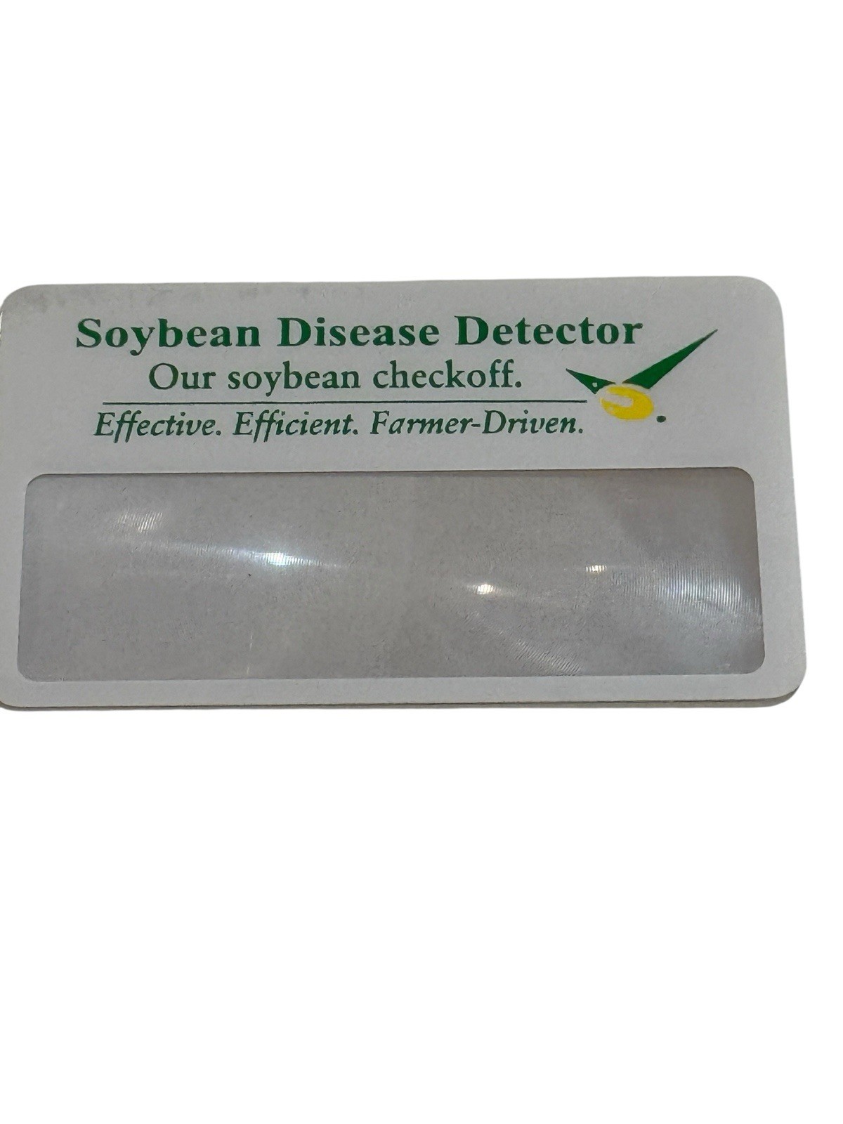 Soybean Disease Detector Agricultural Promo Magnifier Business Card Vtg