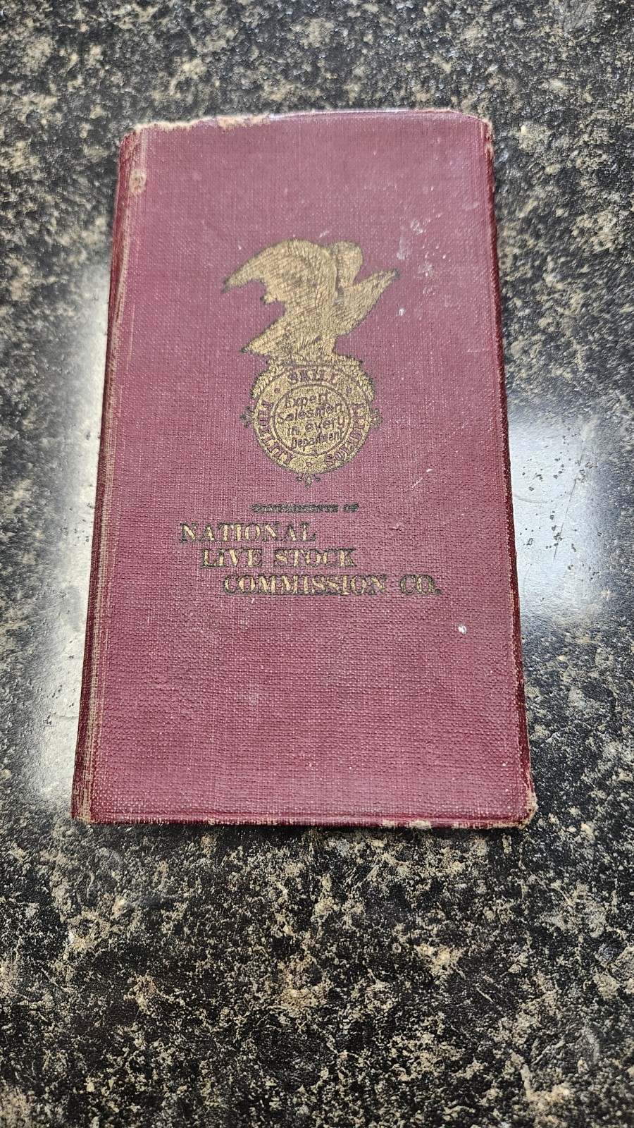 1925–1926 National Live Stock Commission Co. Pocket Ledger Book – Aldrich MO
