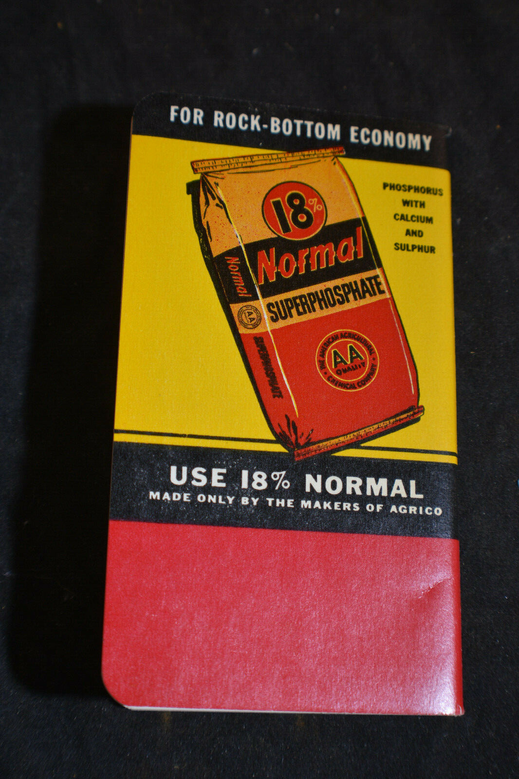 1949 AGRICO &lsquo;Nations Leading Fertilizer&rsquo; Memo Book And Envelope Contents