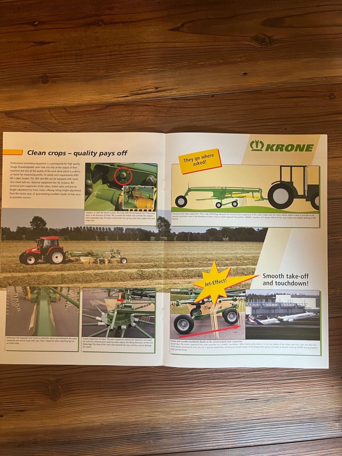 2005 Krone Twin-rotor Centre Swath Rakes sales brochure
