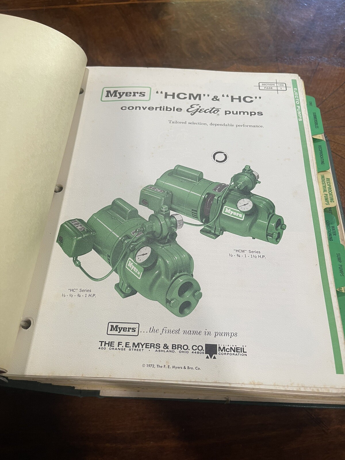 The F.E. Myers Dealer Catalog Color Brochures-Pumps water systems power sprayers