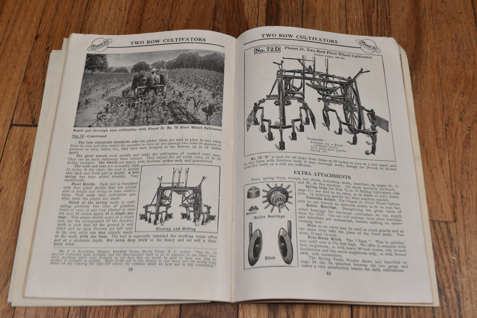 Vintage 1922 Planet Jr. Farm & Garden Tools Catalog No. 58 S.L. Allen & Co. PA